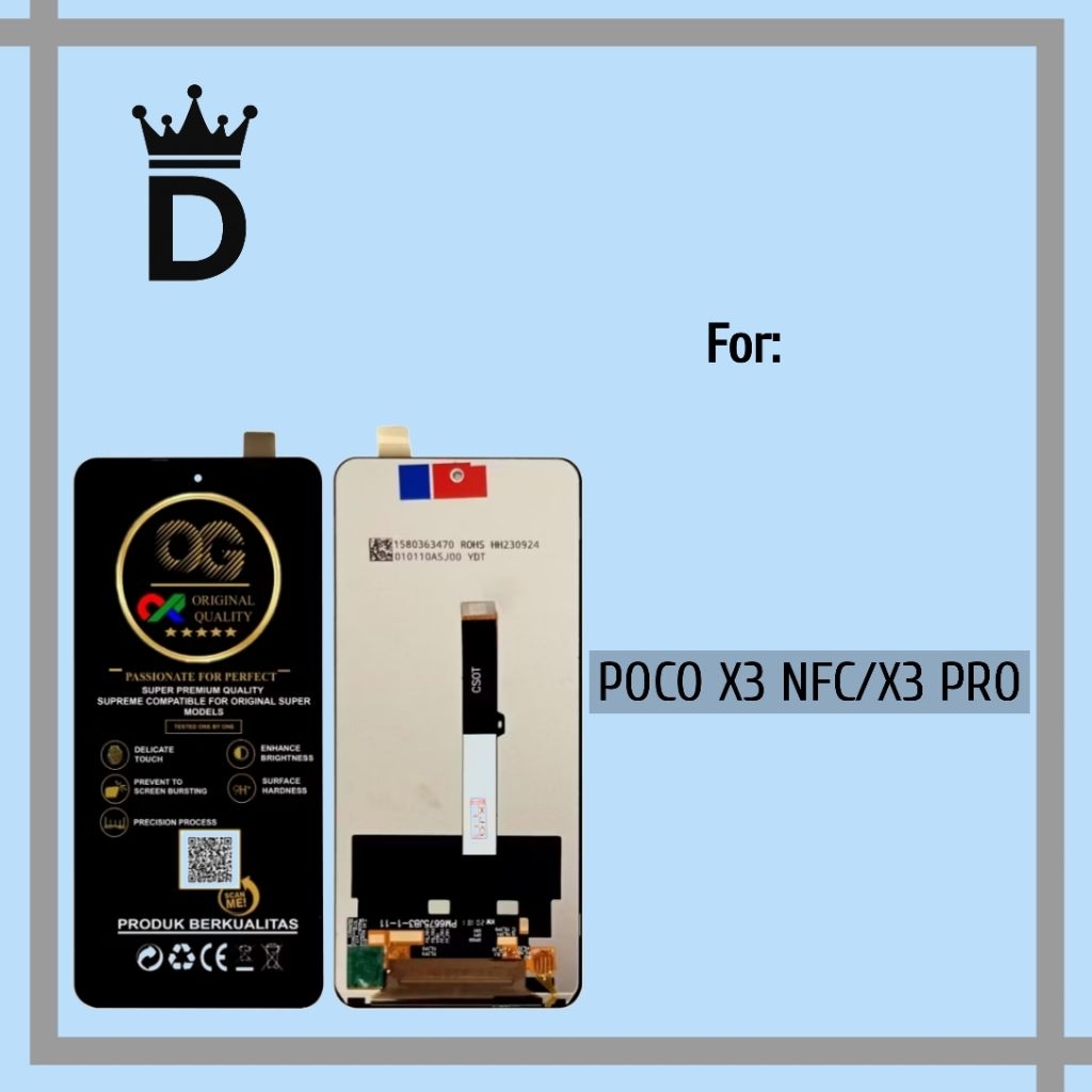 LCD TOUCHSCREEN POCO X3 NFC/X3 PRO FULLSET