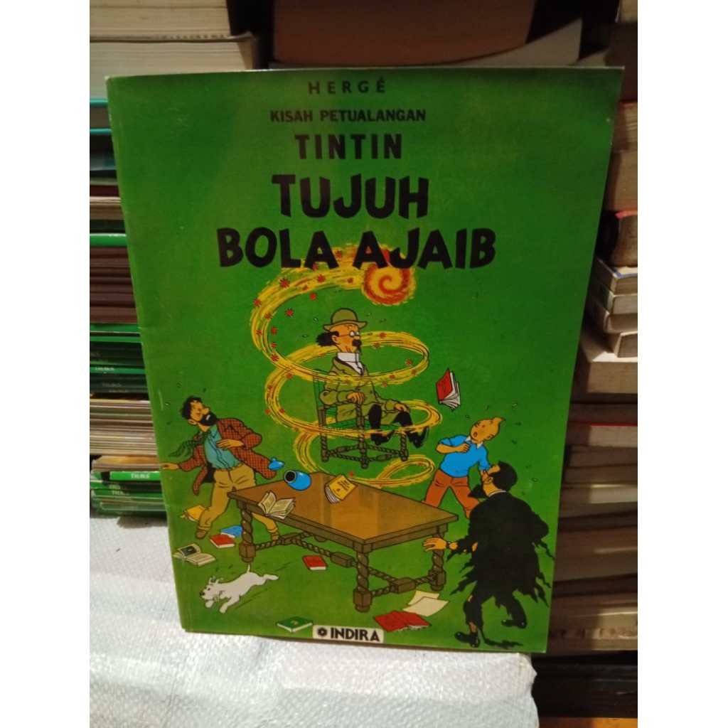 kisah petualangan tintin tujuh bola ajaib bekas original( indira)