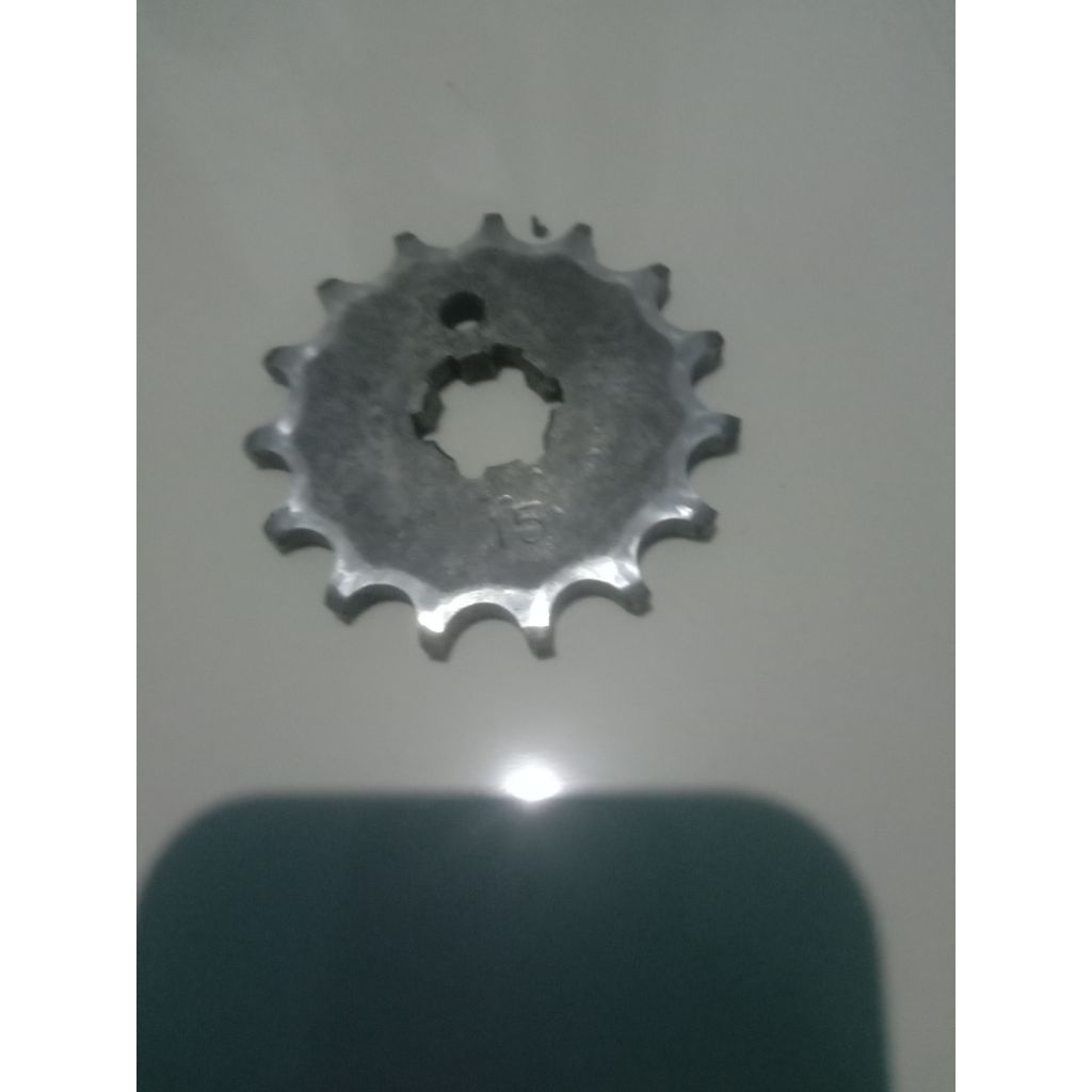 gear depan Vega ZR 5d9 ukuran 15t 420 copotan