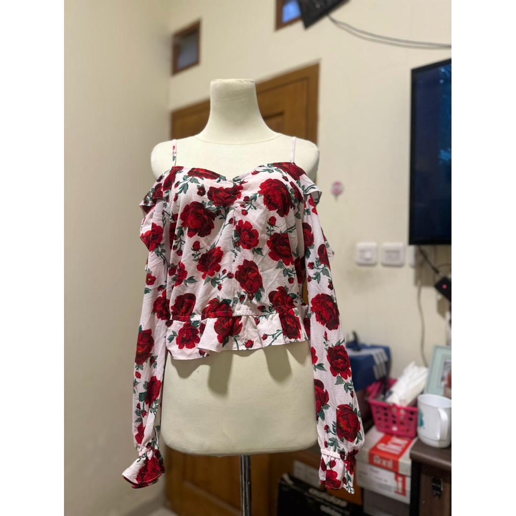 Baju wanita bunga h&m pl