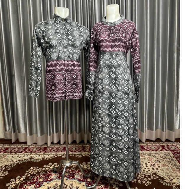 BAJU SERAGAM / COUPLE MOTIF JUMPUTAN PALEMBANG/TUNIK/KEMEJA/GAMIS/GAMIS JUBAH/SERAGAM KONDANGAN MEWA