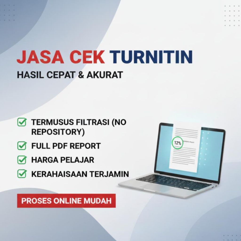 JASA CEK TURNITIN PROSES CEPAT NO REPOSITORY