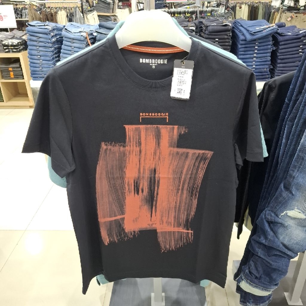 BOMBBOOGIE Kaos T-shirt Pria Dewasa Original Size S-XL