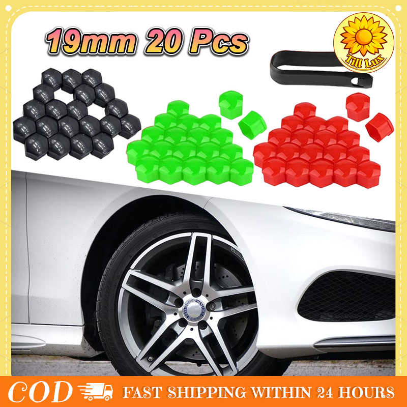 20 Pcs Kondom Baut Velg Mobil 19mm Tutup Baut Baut Nilon Proteksi Roda