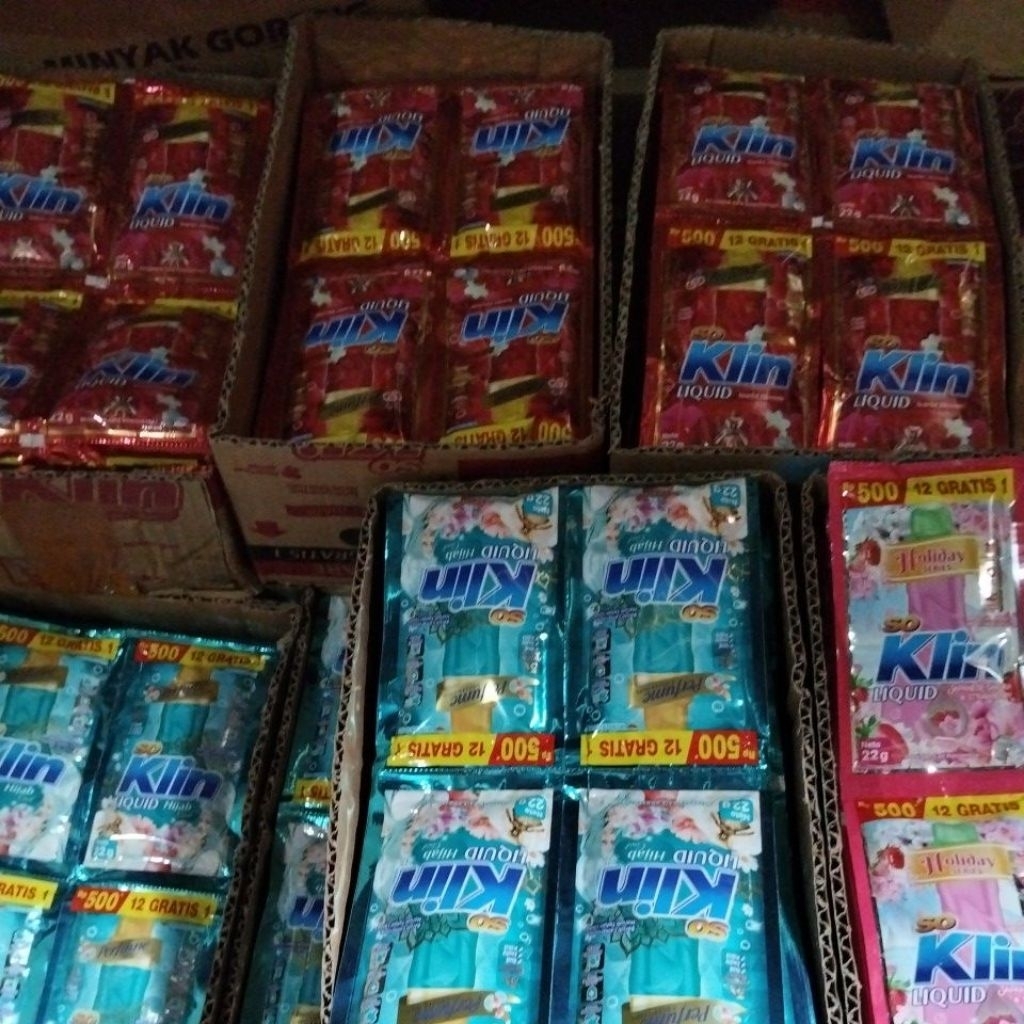 Soklin Cair 10 Sachet - 1Dus 120+10 = 130pcs UNTUK VARIAN DIKIRIM RANDOM Membasmi Jamur dan Bau, Mud