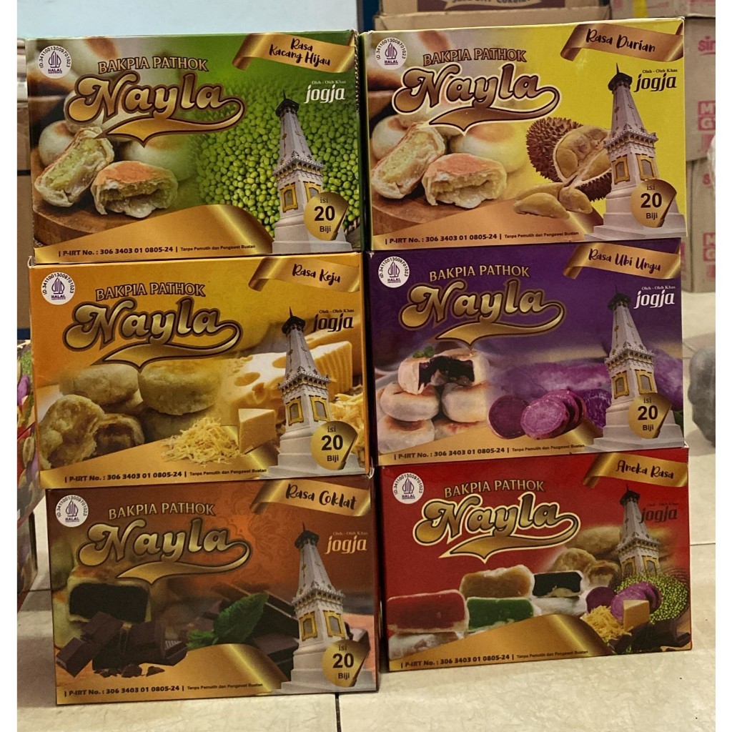 Bakpia Pathok Nayla Isi 20 Biji | Bakpia Pathok Khas Yogyakarta