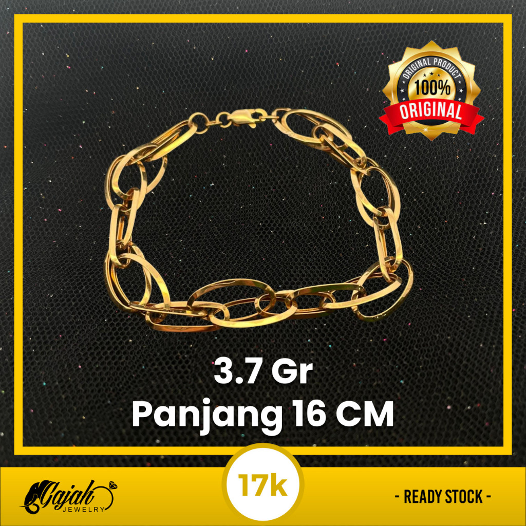 Gelang Emas 17K - Toko Emas Gajah - 3.7 Gram 8166