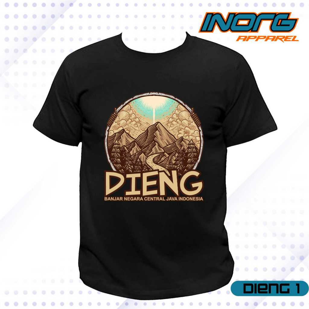Kaos Dieng T-shirt Oleh-oleh Dieng Culture Festival baju Souvenir khas Wonosobo DIE1