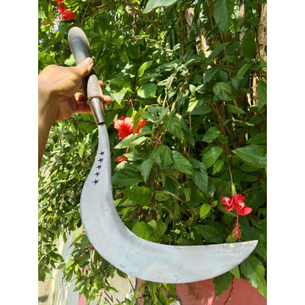 alatperlengkapan sabit bintanglima baha baja asli murni