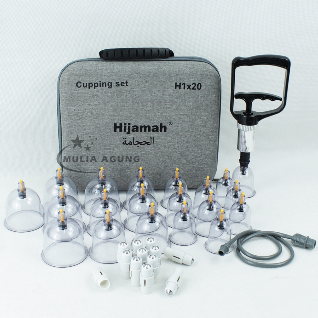 Kop Angin Hijamah 20 pcs Murah dan Berkualitas Alat Kop Bekam Cupping Set Tebal Original 18 12 kop