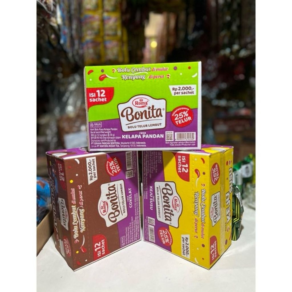 Roma Bonita Bolu Telur Lembut