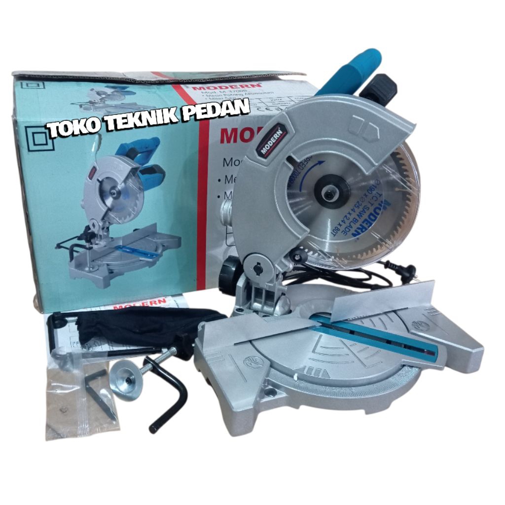 MODERN M-3700B / Mitersaw Modern M 3700 B / Mesin Potong Alumunium Miter Saw 7 Inch Modern M3700B