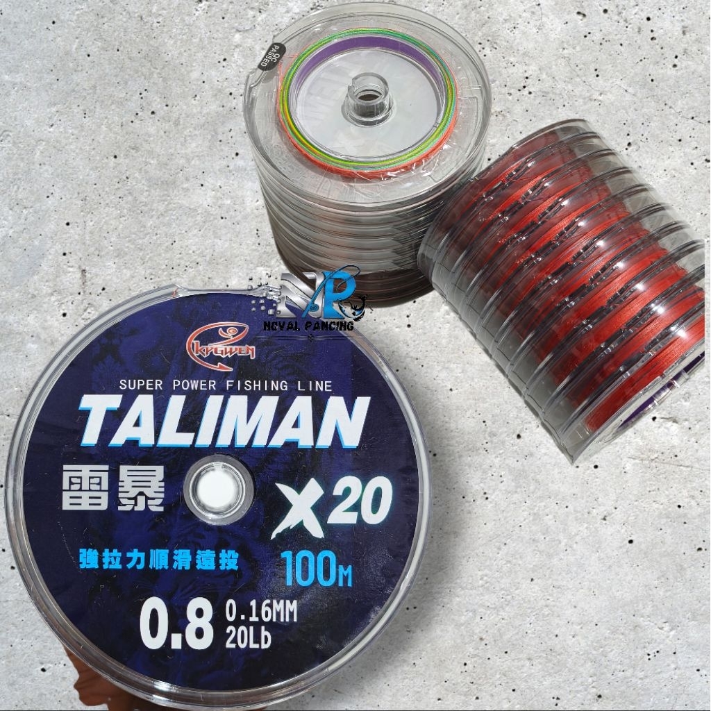 Senar PE Taliman X20 100M Multi color
