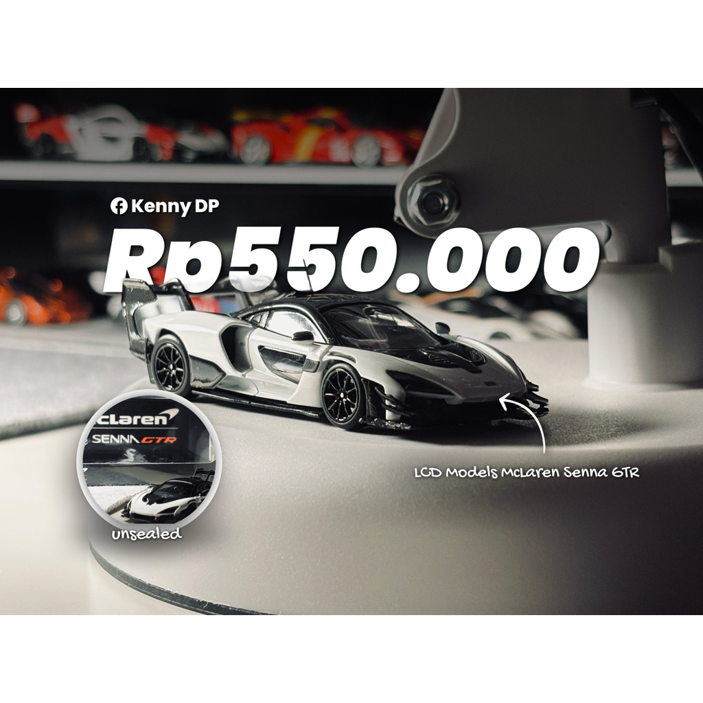 LCD Models McLaren Senna GTR White (Unsealed)