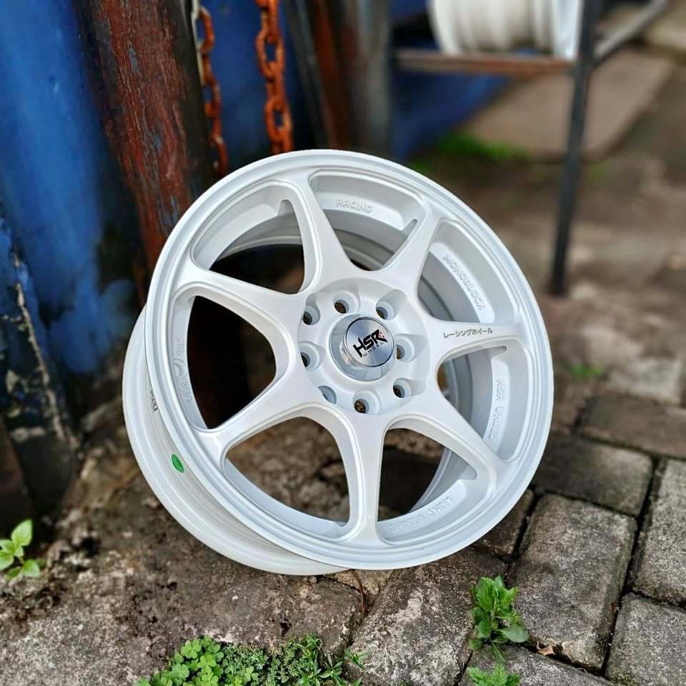 Velg SEBUNSUTA HSR R14 White Original | Pelek Untuk Mobil Calya Ayla Sigra Ring 14