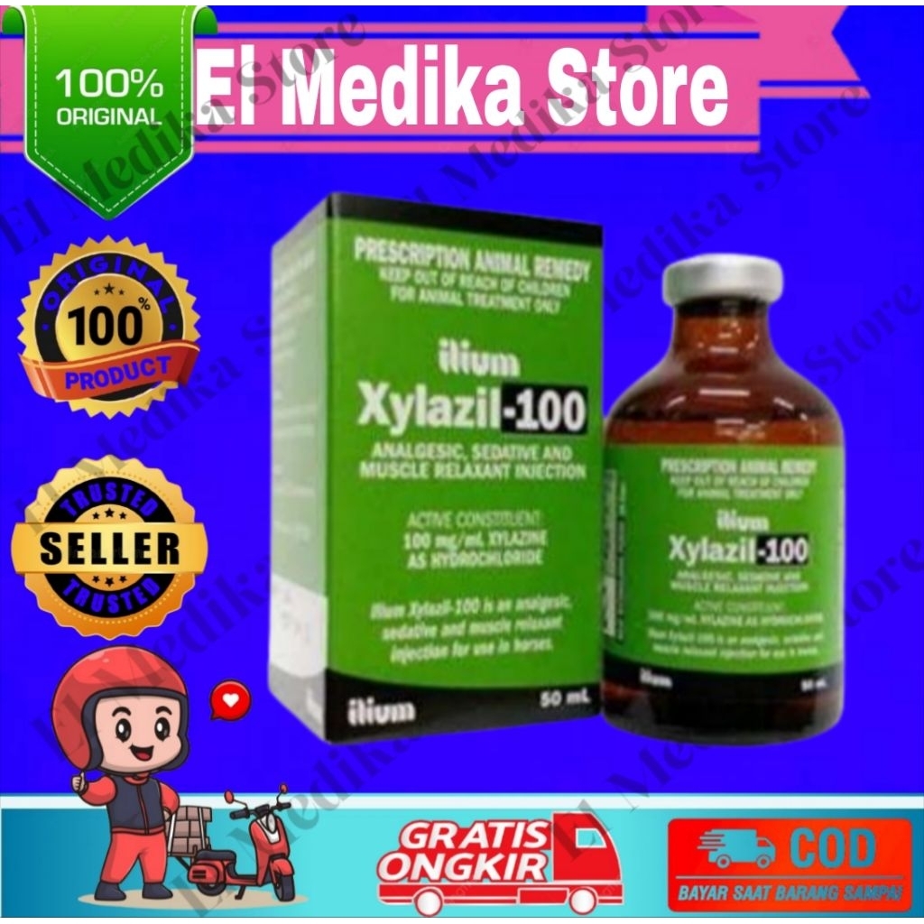 XYLAZIL-100 ILIUM ORIGINAL UNTUK HEWAN TERNAK ASLI
