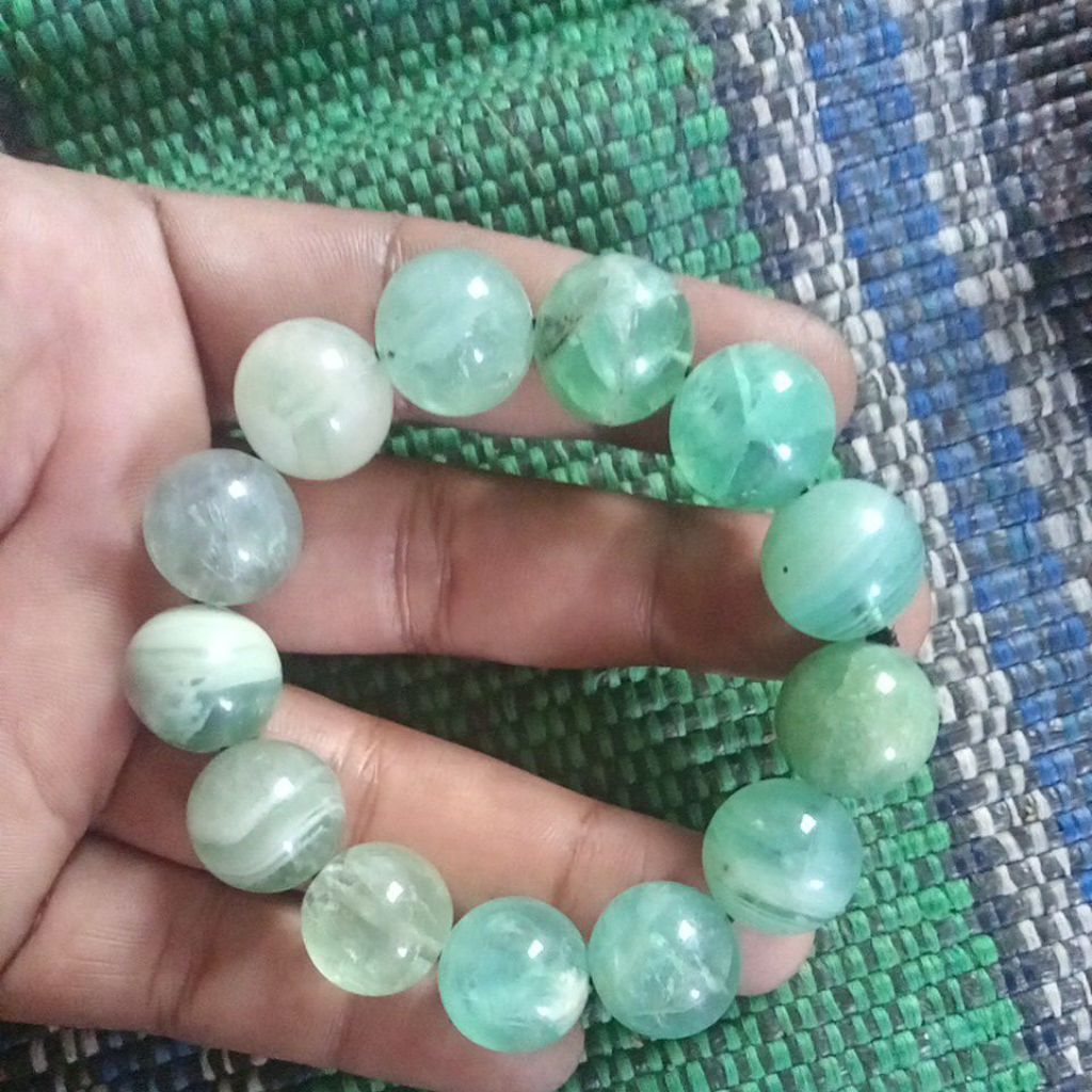 gelang batu kristal ijo jumbo