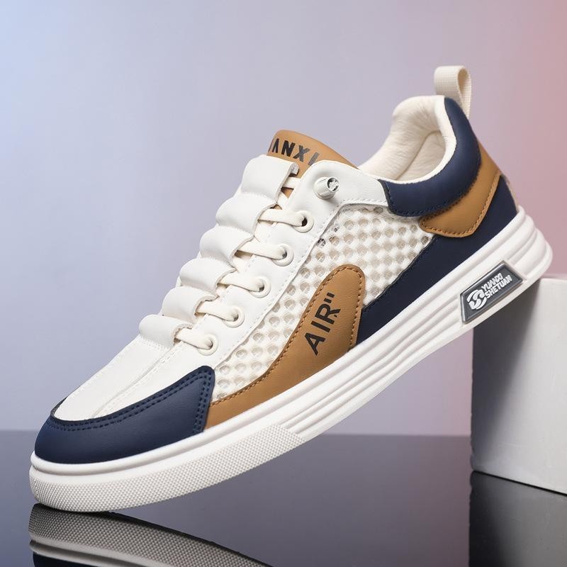 Sneakers Putih Pria Keren Santai terbaru Sepatu Sneakers Fashion Dewasa Sneakers Pria Low-Top Breath