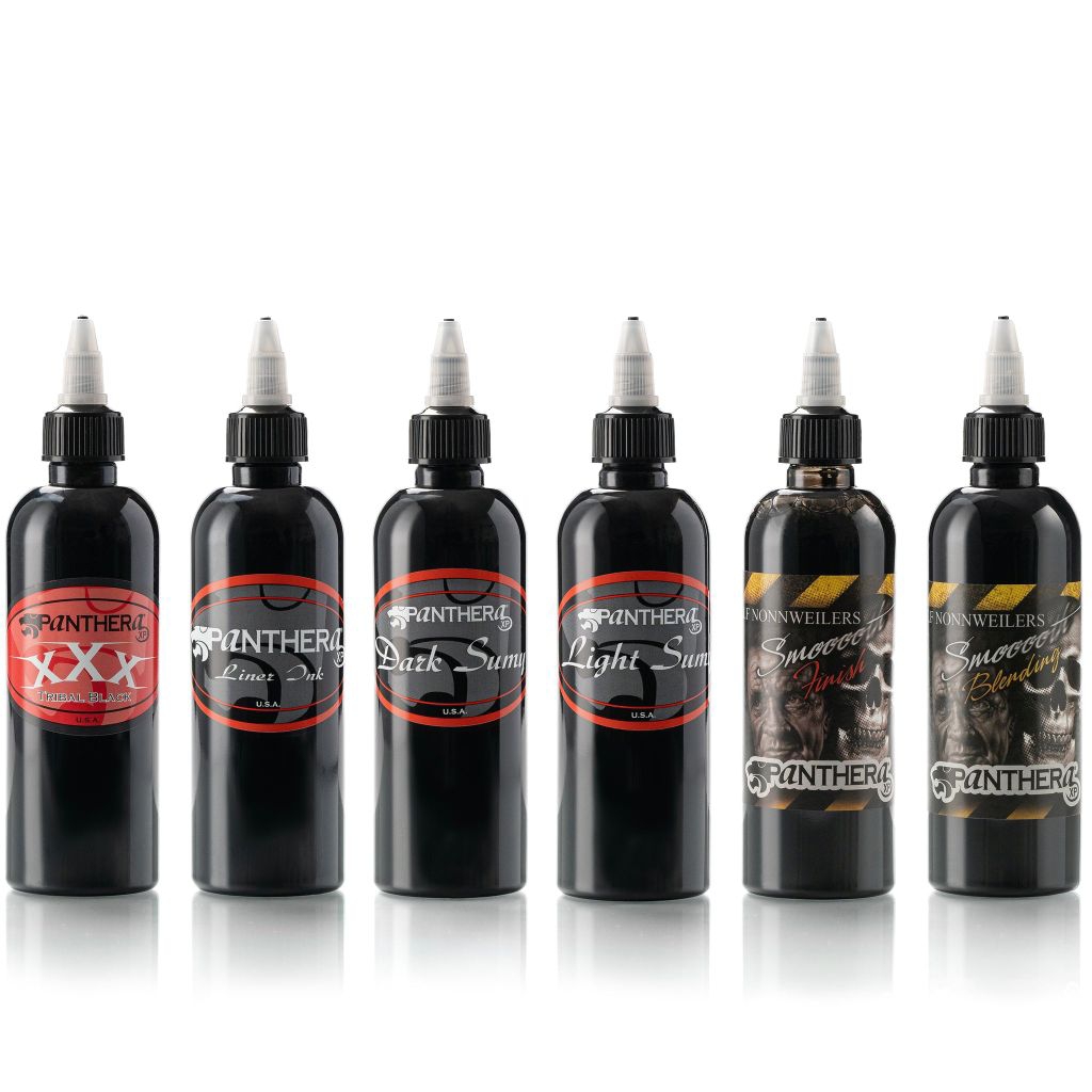 PANTHERA INK BLACK 5oz 150ml Original - Professional Tattoo Ink And Products Factory -  Made In Ital