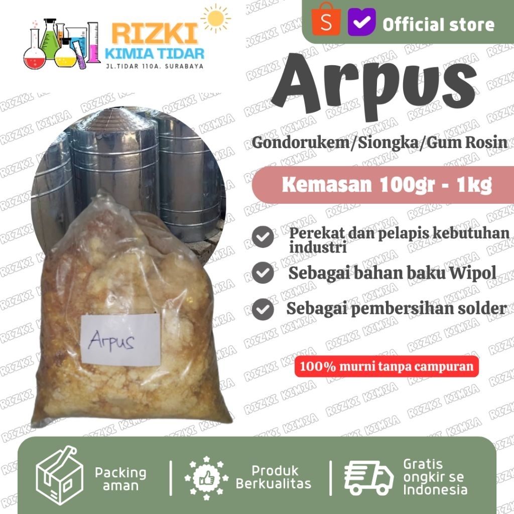 Arpus Solder Gondorukem Gum rosin siongkak Bahan Carbol