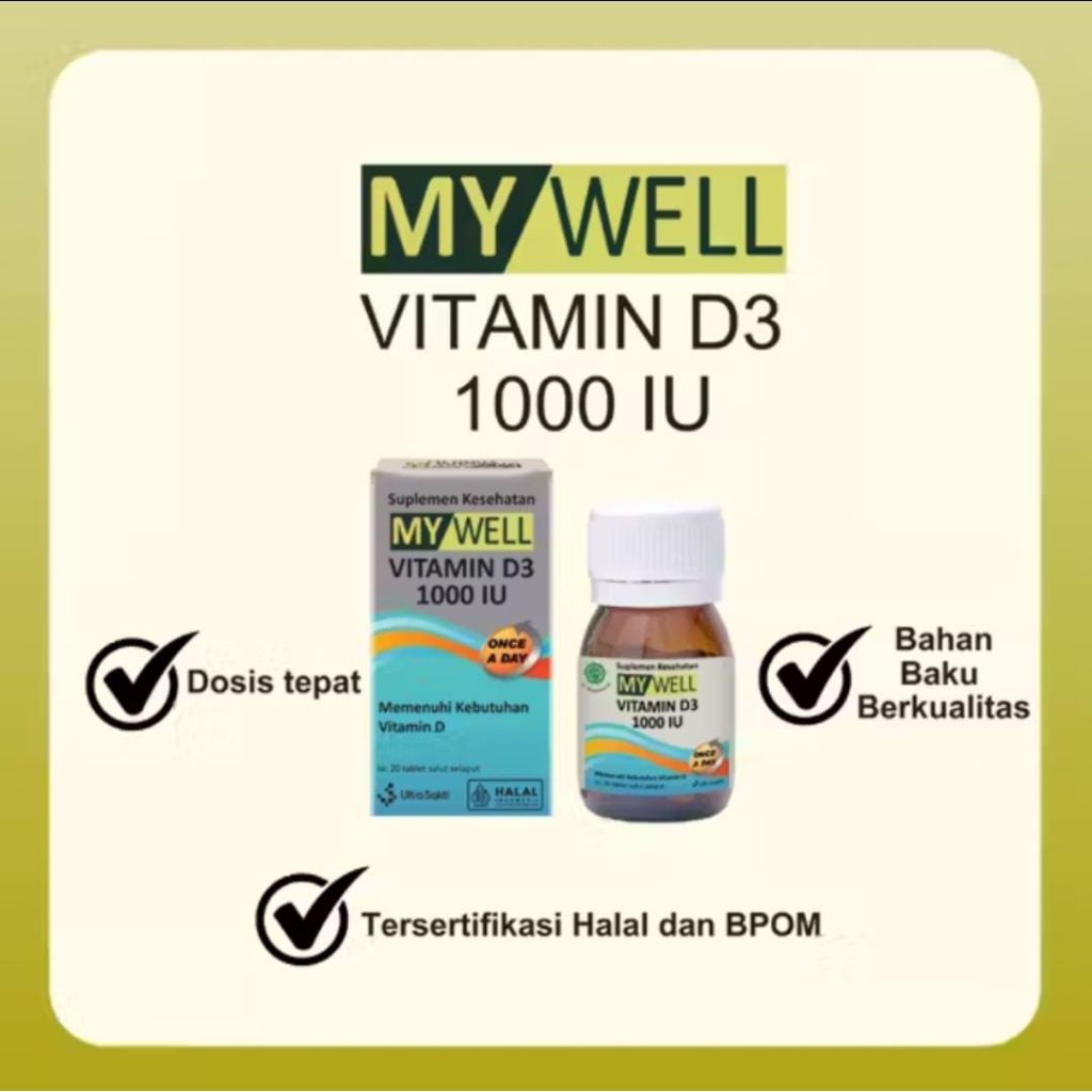 MY WELL VITAMIN D3 1000 IU