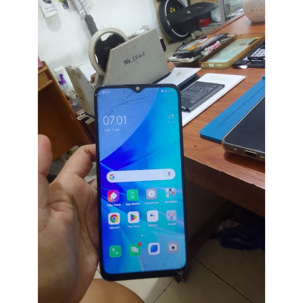 LCD OPPO A57 2022 ORIGINAL NORMAL MINUS RETAK