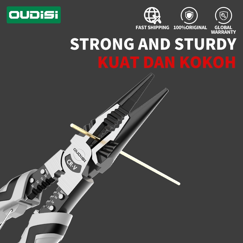 OUDISI   Total Tools Tang Lancip 9 inch "/Long Nose Pliers