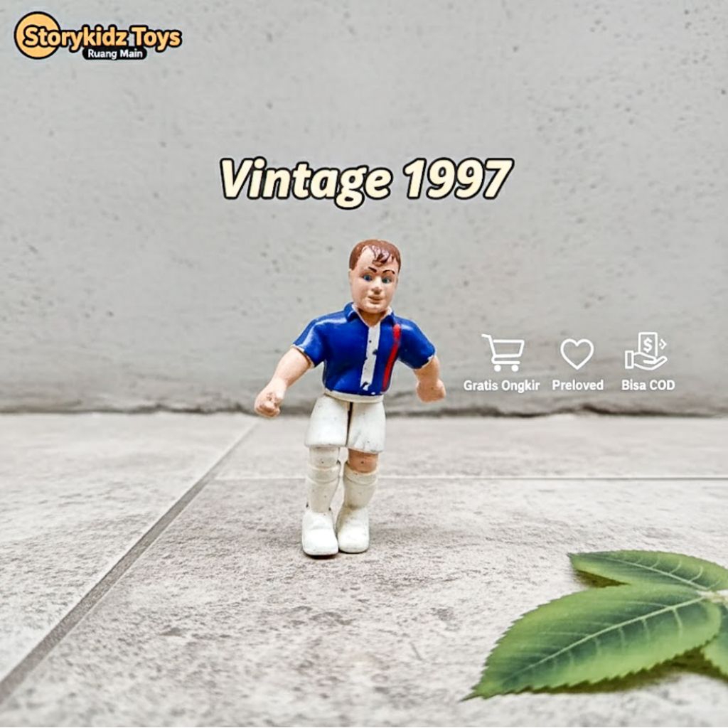 Mainan Jadul Vintage 1997 Figure Pemain Bola Nestle Timnas Legend Koleksi Lawas Rare