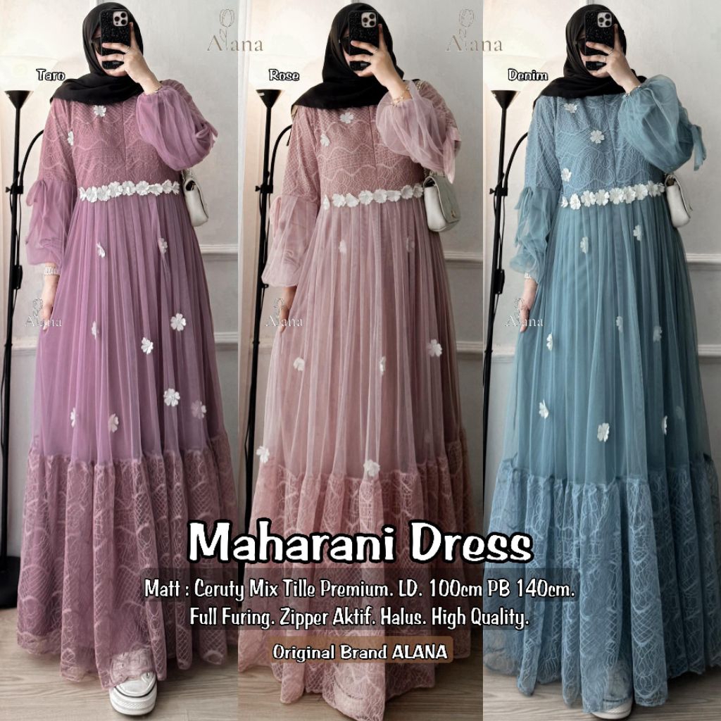 TERBARU GAMIS  MARIAM OVERAL // MAHARANI  DRESS#3 BY ALANA    CANTIK ORI BY SPASSY