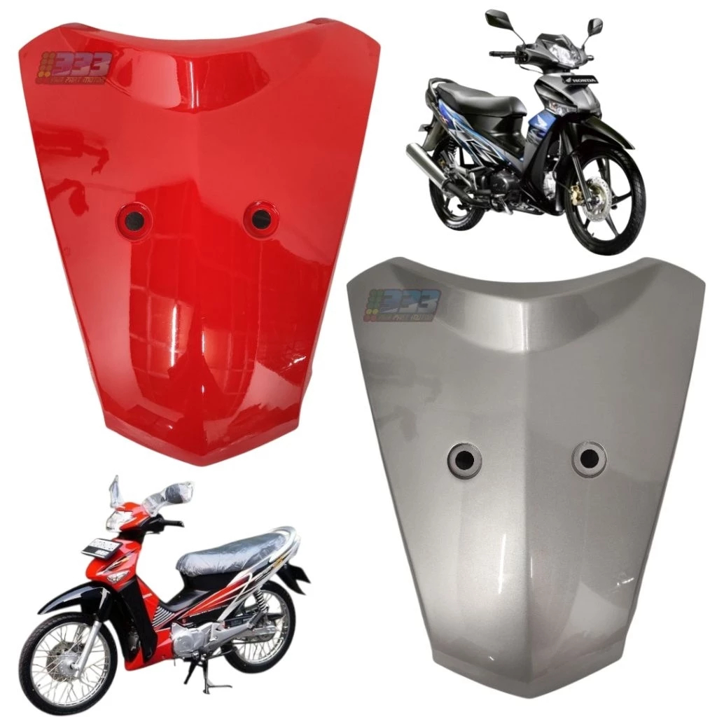 Cover Front Top Tameng Panel Dasi Depan Supra x 125 Old Supra X 125 Batman Merah Silver