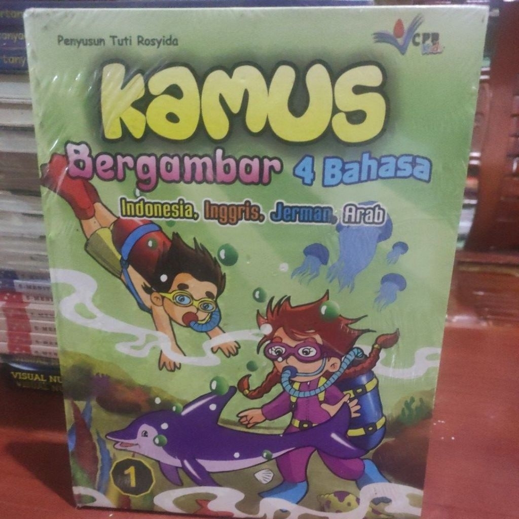 KAMUS BERGAMBAR 4 BAHASA , INDONESIA, INGGRIS, JERMAN ,ARAB..JILIT 1