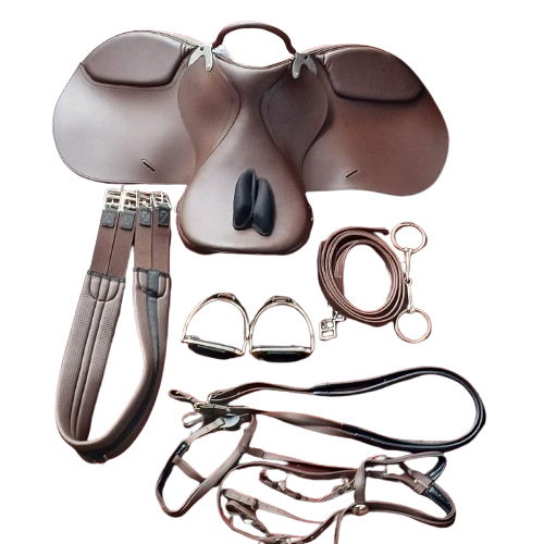 Saddle Pelana Bantalan Safety Handle Leather Kuda Horse Cavassion Set