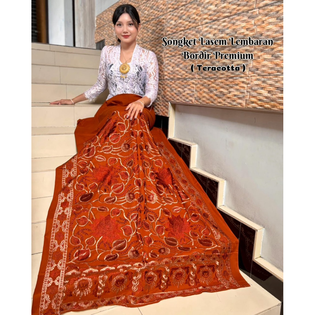 Kamen Songket Endek Bordir Lasem Lembaran