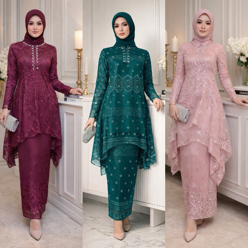 KEBAYA FAYNA SET/KEBAYA MODERN/KEBAYA WISUDA/KEBAYA PESTA/KEBAYA AKAD/KEBAYA LAMARAN/KEBAYA BUSUI/KE
