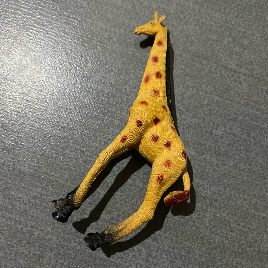 mainan hewan jerapah mainan hewan second preloved edukasi anak