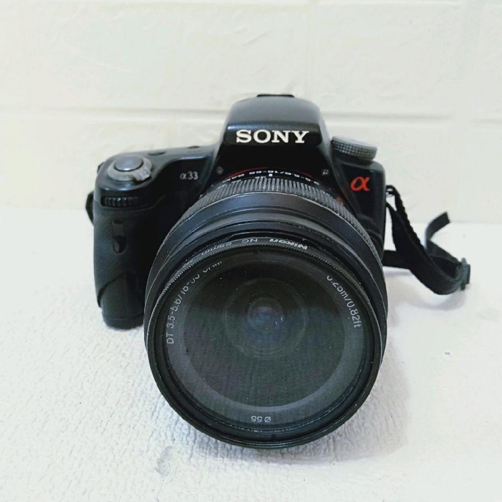 Sony ALT a33 Lensa 18 55mm sam / SONY A33 SECOND
