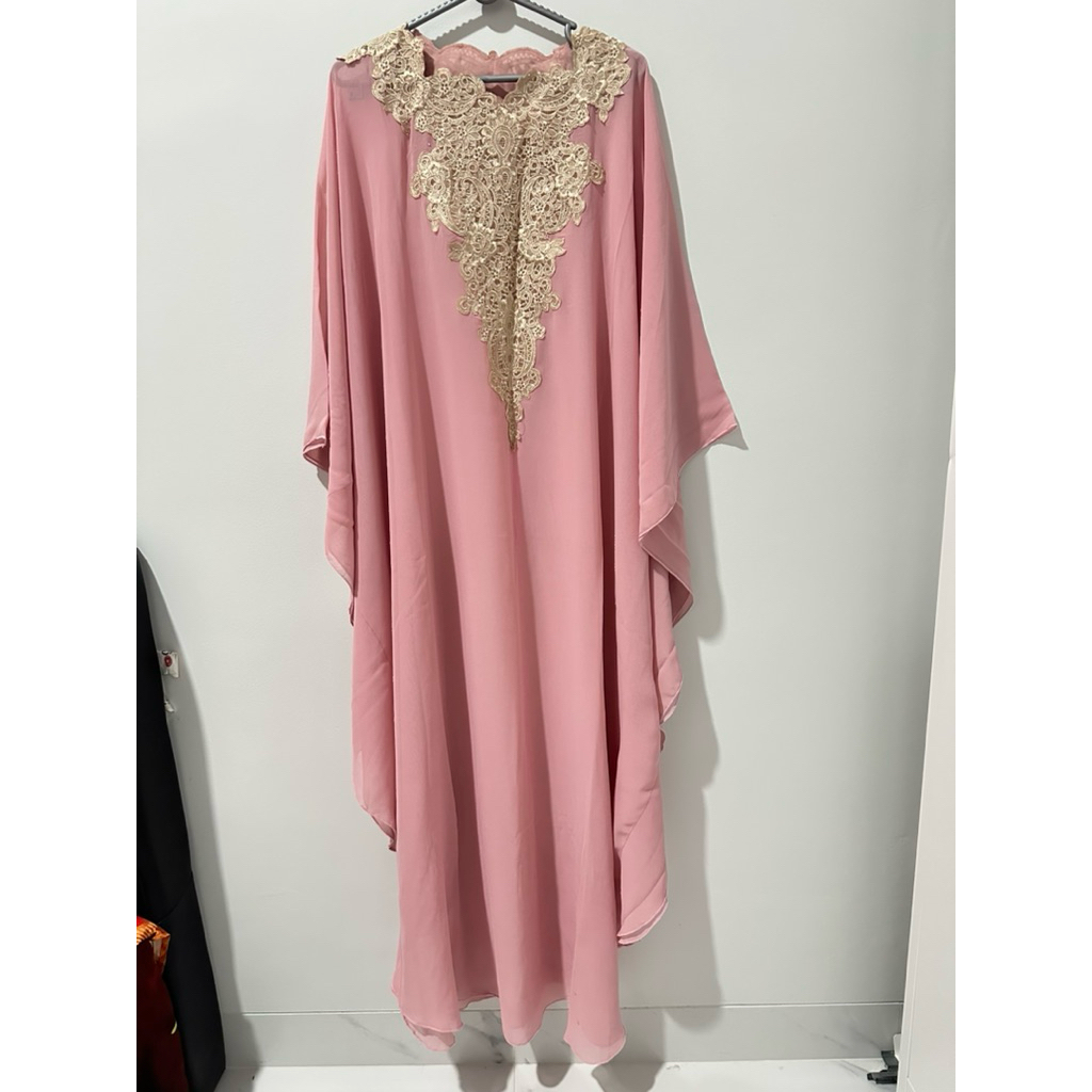 Prlvd baju kaftan Ied warna pink