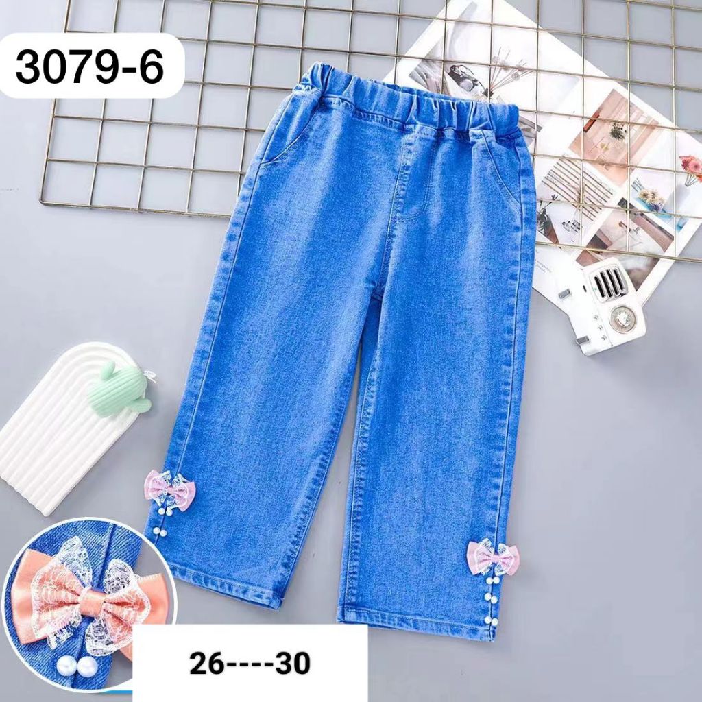 Jeans Kulot Anak Perempuan Import Umur 1-10 Tahun / Celana Kulot Import Anak Cewek Kekinian