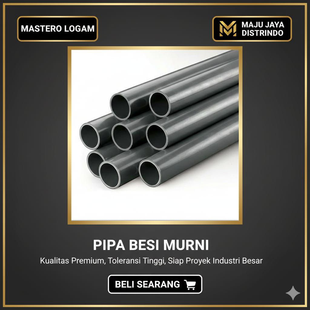 pipa besi OD 7MM X ID 5MM X 1000MM