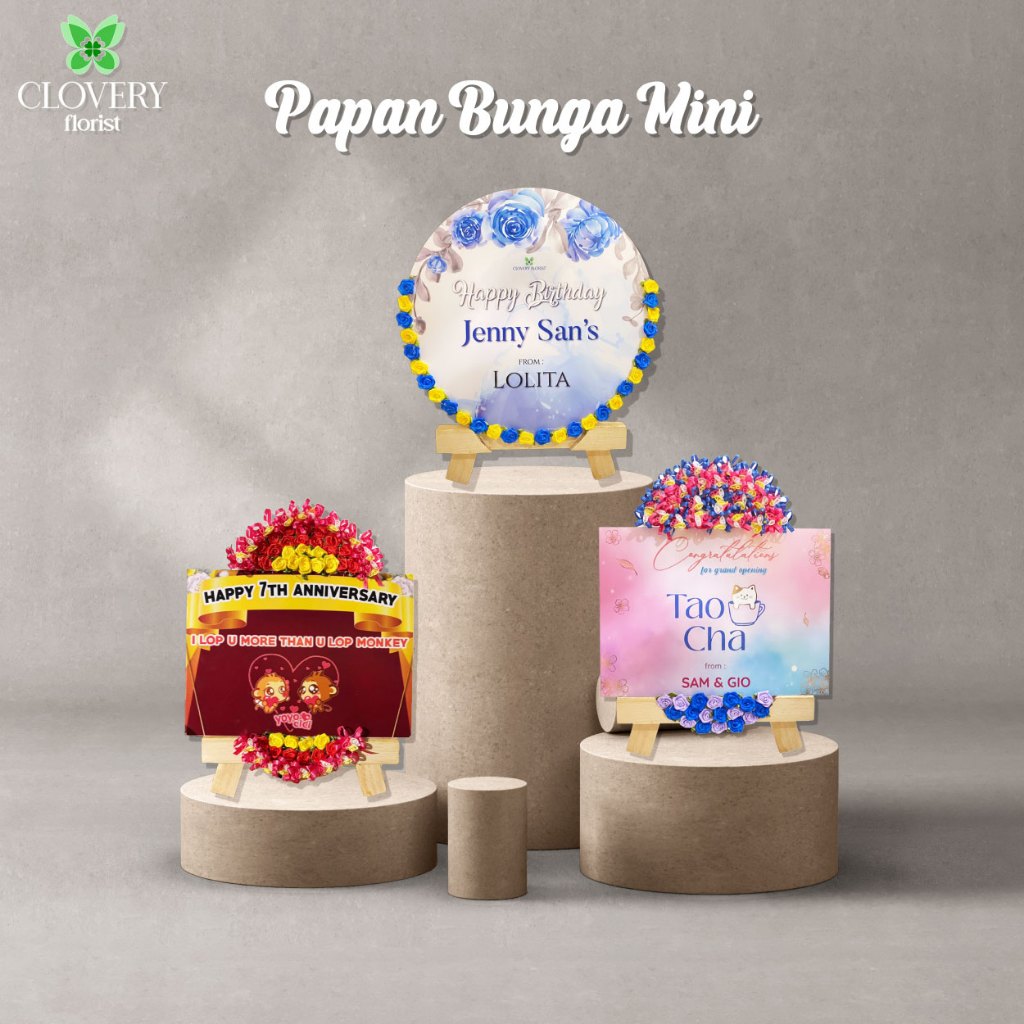 BUNGA PAPAN MINI AKRILIK (REQUEST SESUAI KEINGINAN)