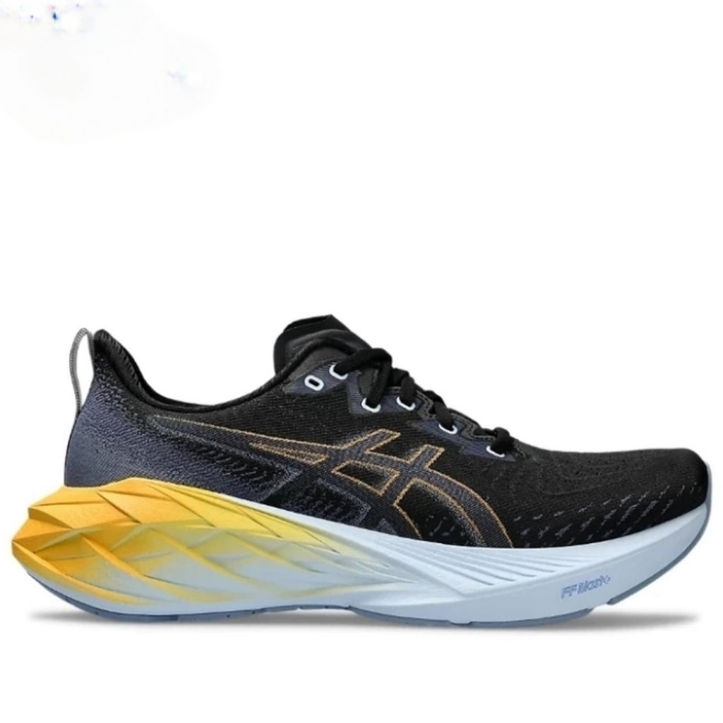 ASICS NOVABLAST 4 MEN'S RUNNING SHOES - BLACK/THUNDER BLUE