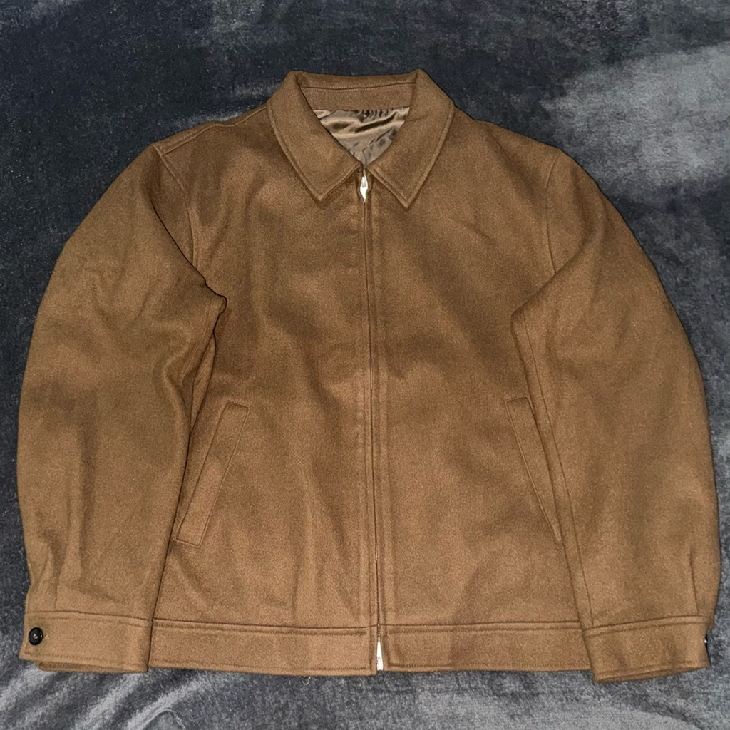 Wool Fiber Jacket SIGNORE - Brown, XL