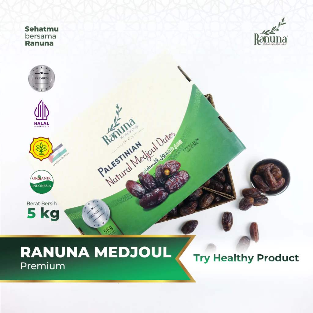 Ranuna - Kurma Medjool 5 Kg Premium Organic High Quality
