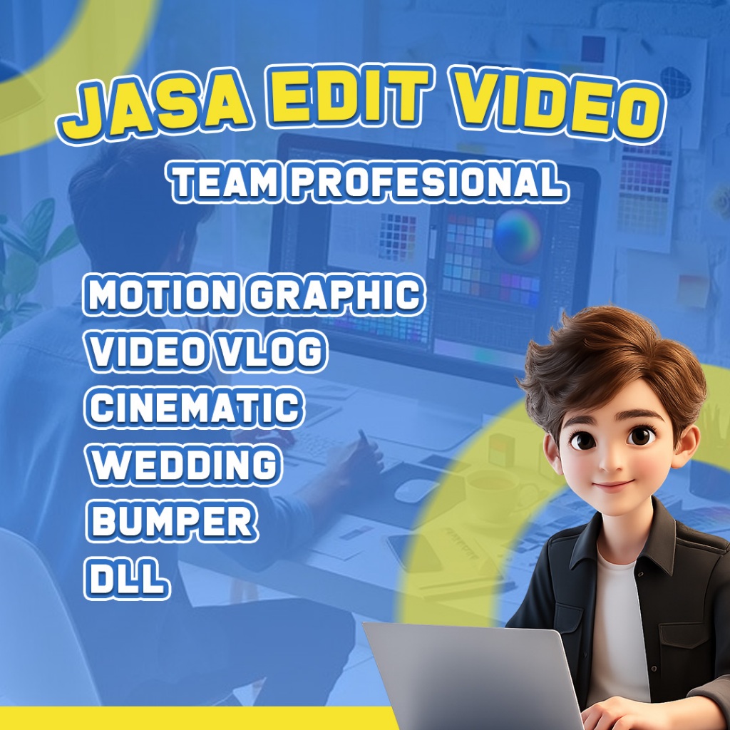 Jasa Edit Video - Animasi, Vlog, Cinematic, Wedding, Bumper, Dll, Bebas Revisi