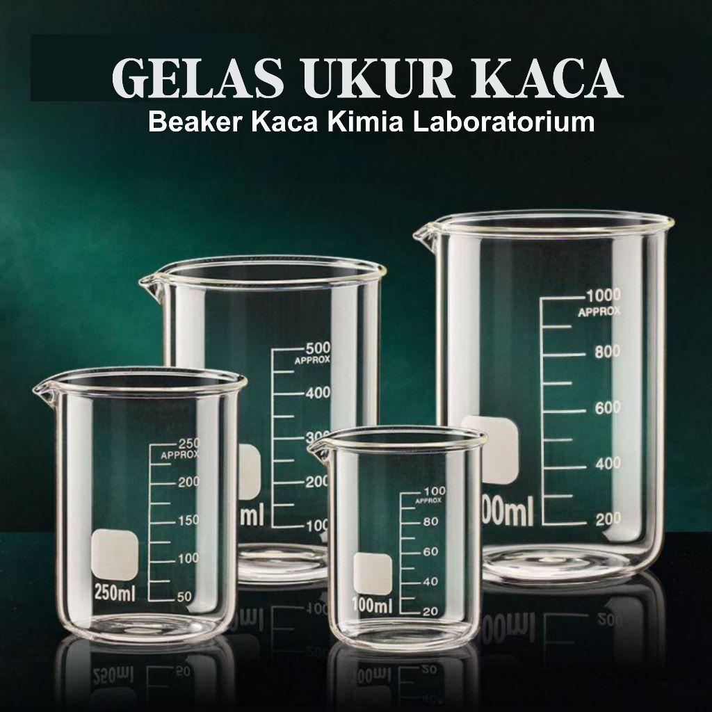 GELAS UKUR KACA ALAT SEPUH PERHIASAN EMAS PERAK