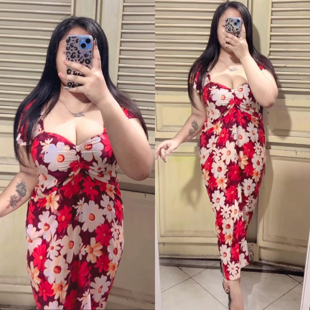 Daster bali lengan pita panjang