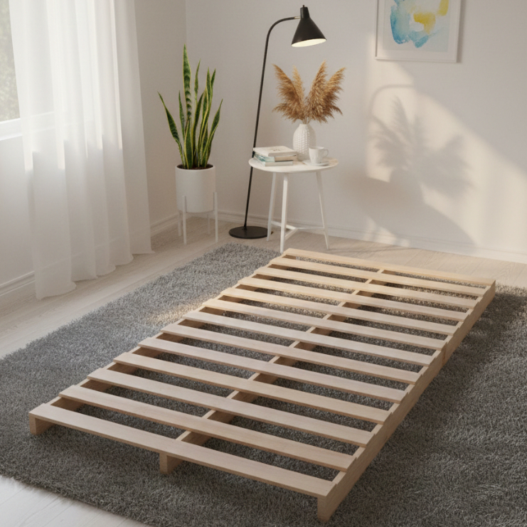 Dipan Alas Kasur Kayu Mahoni Solid – Palet Tempat Tidur Minimalis