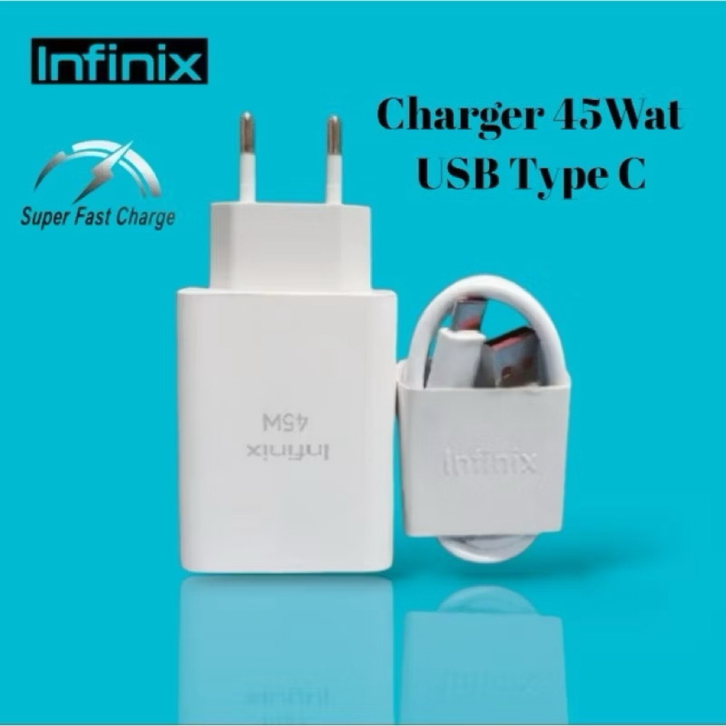 Infinix Charger 45 Watt / 33 Watt Original All-Round Fast Charging