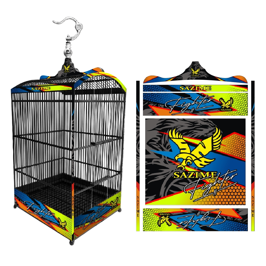 Stiker Decal SANGKAR KOTAK KK No. 1 KK No 2 KK No 3 Sangkar EBOD JAYA Sangkar ORIQ JAYA Sangkar RADJ