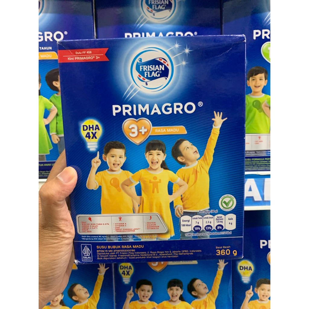 Primagro 3+ Varian Madu Vanilla Coklat 360gr | primagro 3+ | primagro 3+ madu | primagro 3+ vanilla 